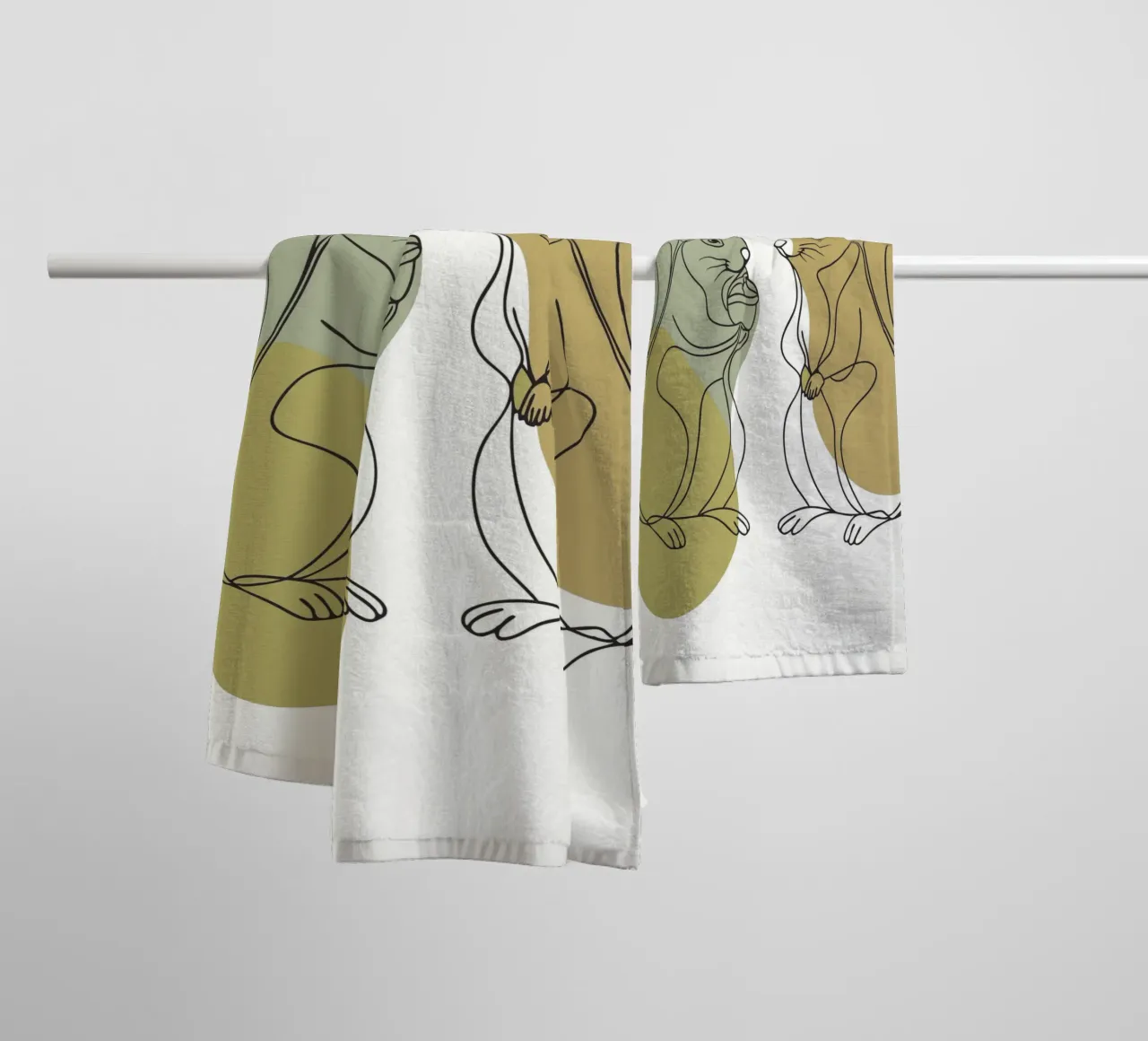 Two Squirrels towel by RELAXING TOUCH