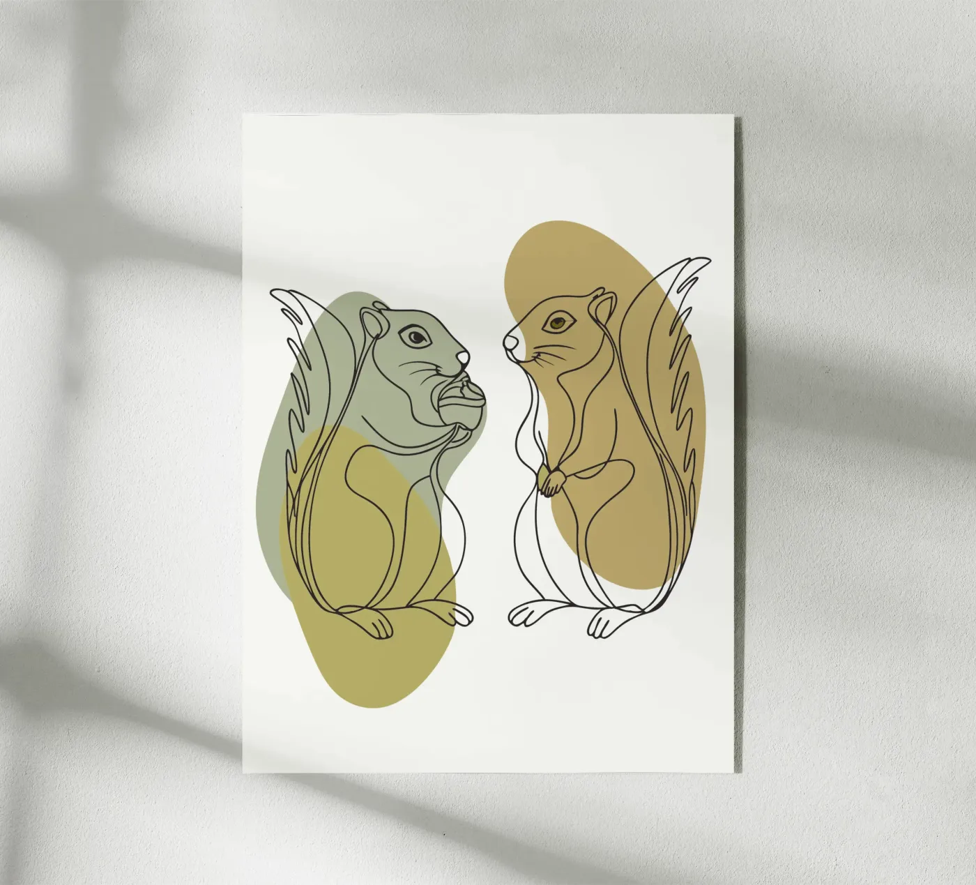 Zwei Eichhörnchen Acryl-Glas von RELAXING TOUCH