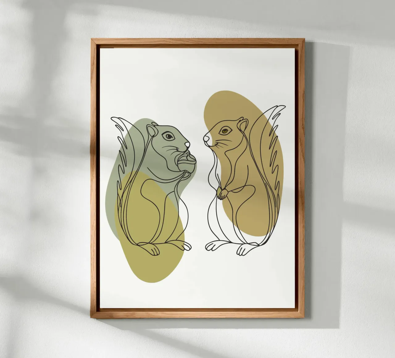 Two Squirrels alu-dibond by RELAXING TOUCH