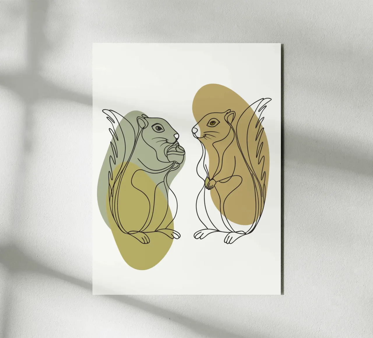 Two Squirrels alu-dibond by RELAXING TOUCH