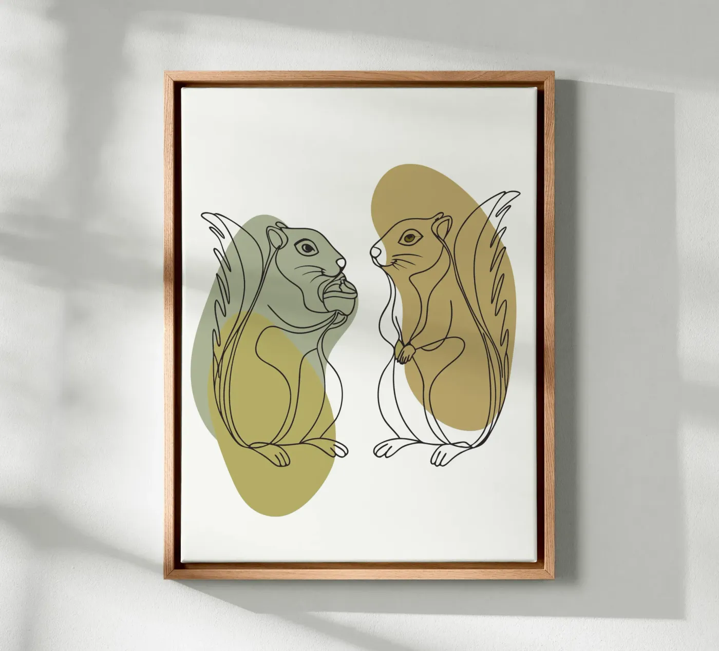 Twee eekhoorns canvas van RELAXING TOUCH