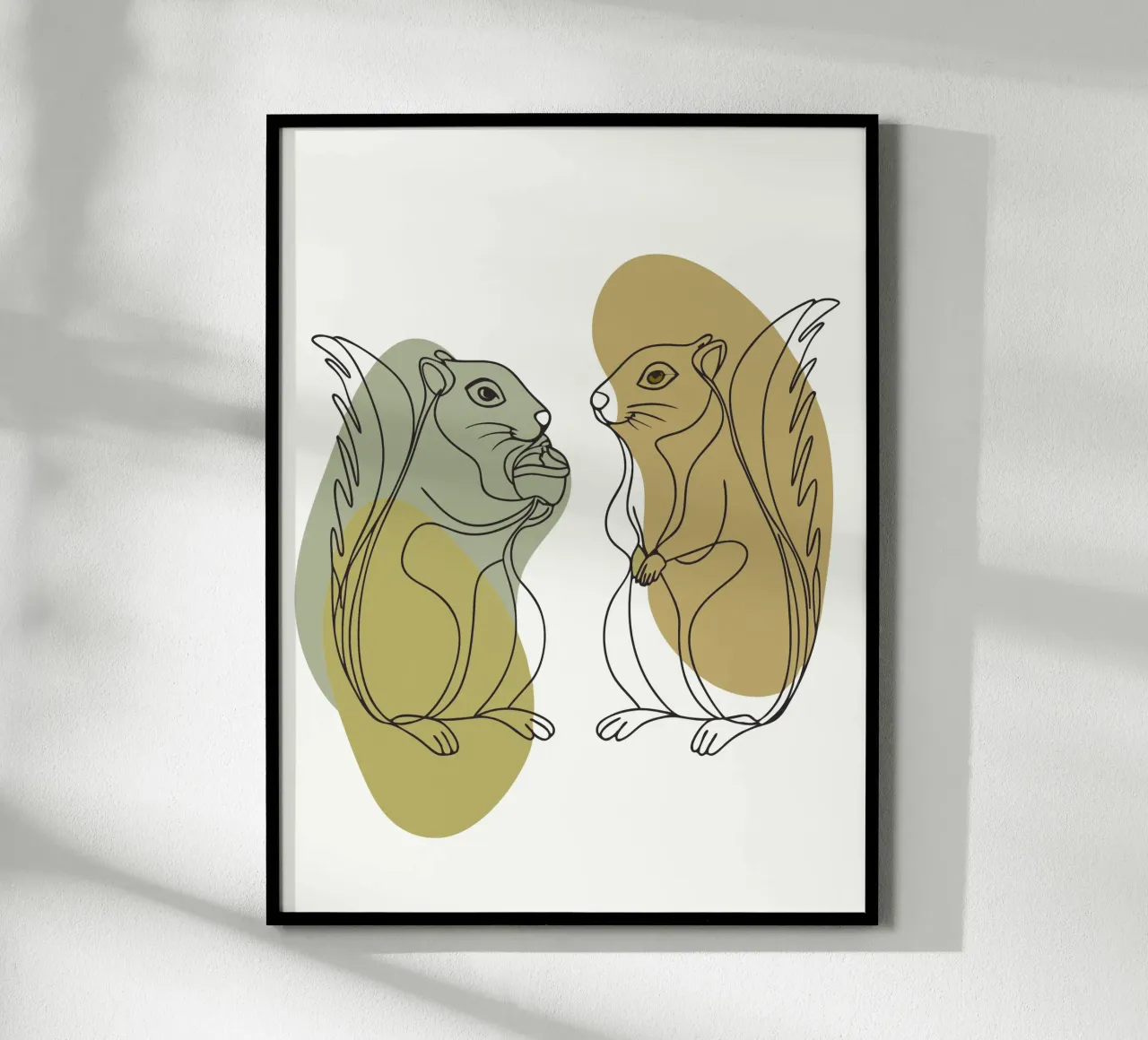 Two Squirrels poster by RELAXING TOUCH