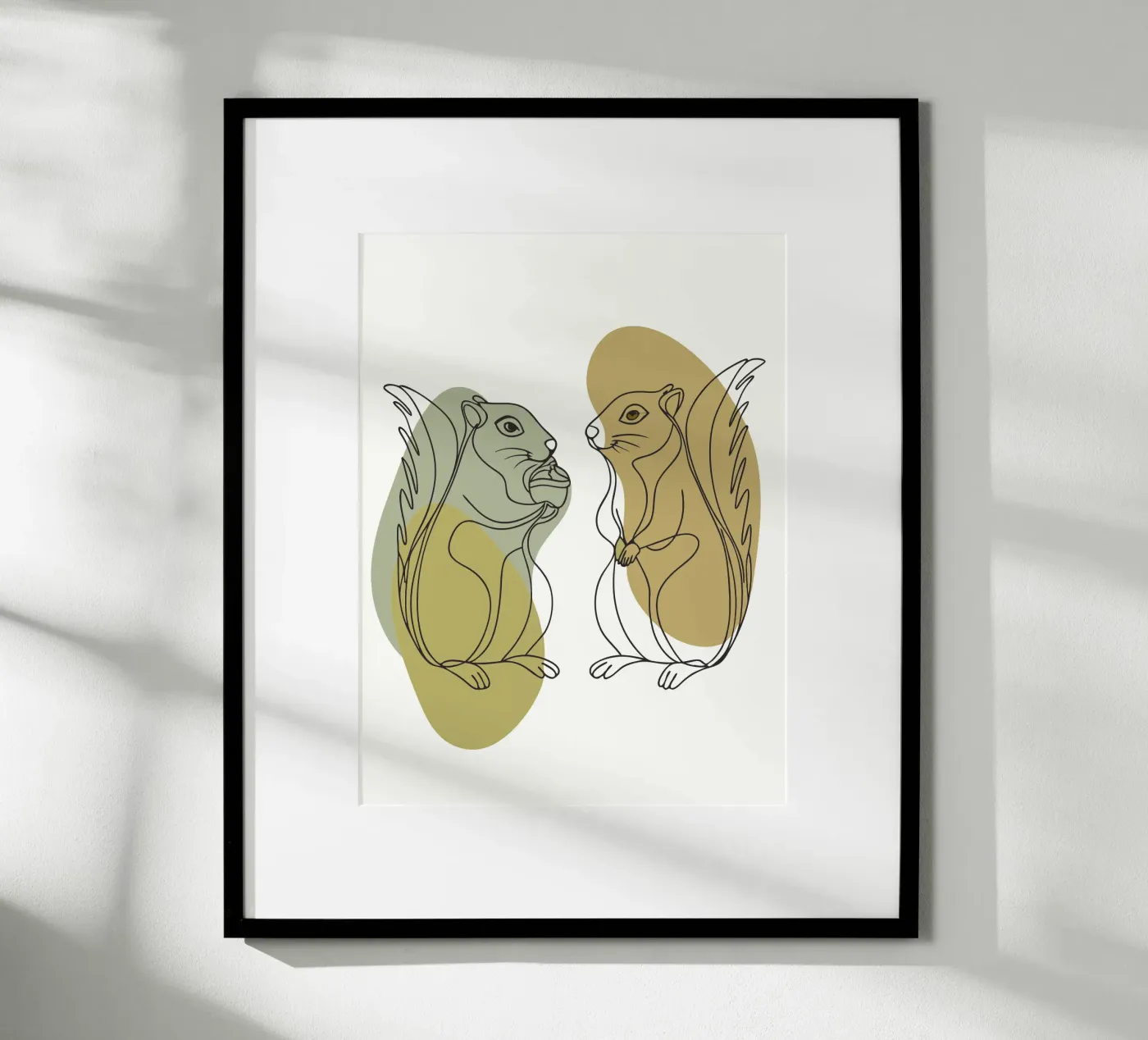 Two Squirrels poster by RELAXING TOUCH