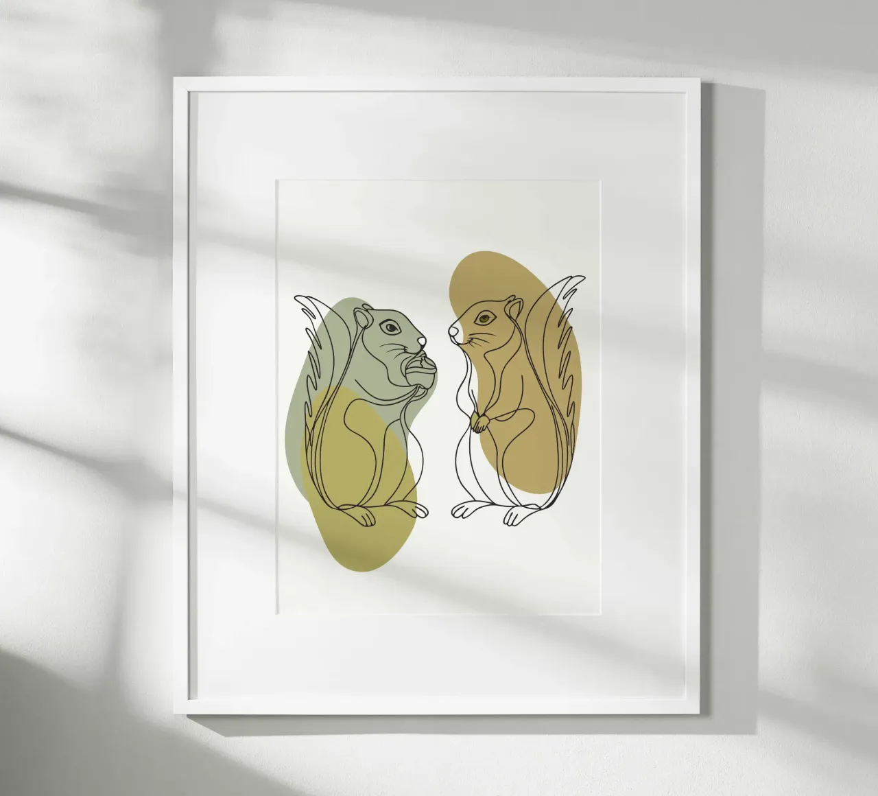 Two Squirrels poster by RELAXING TOUCH