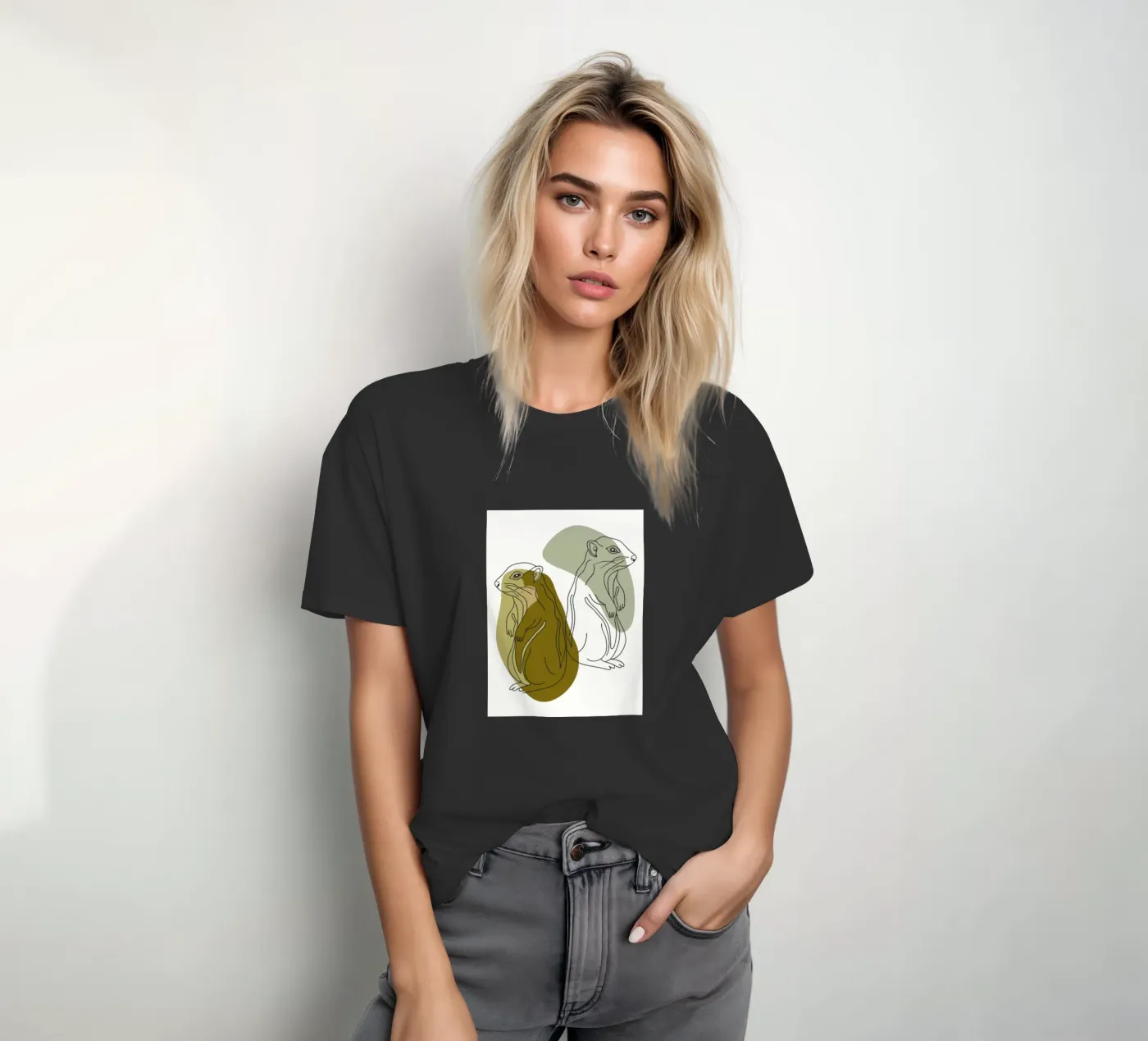 Due scoiattoli t-shirt da RELAXING TOUCH