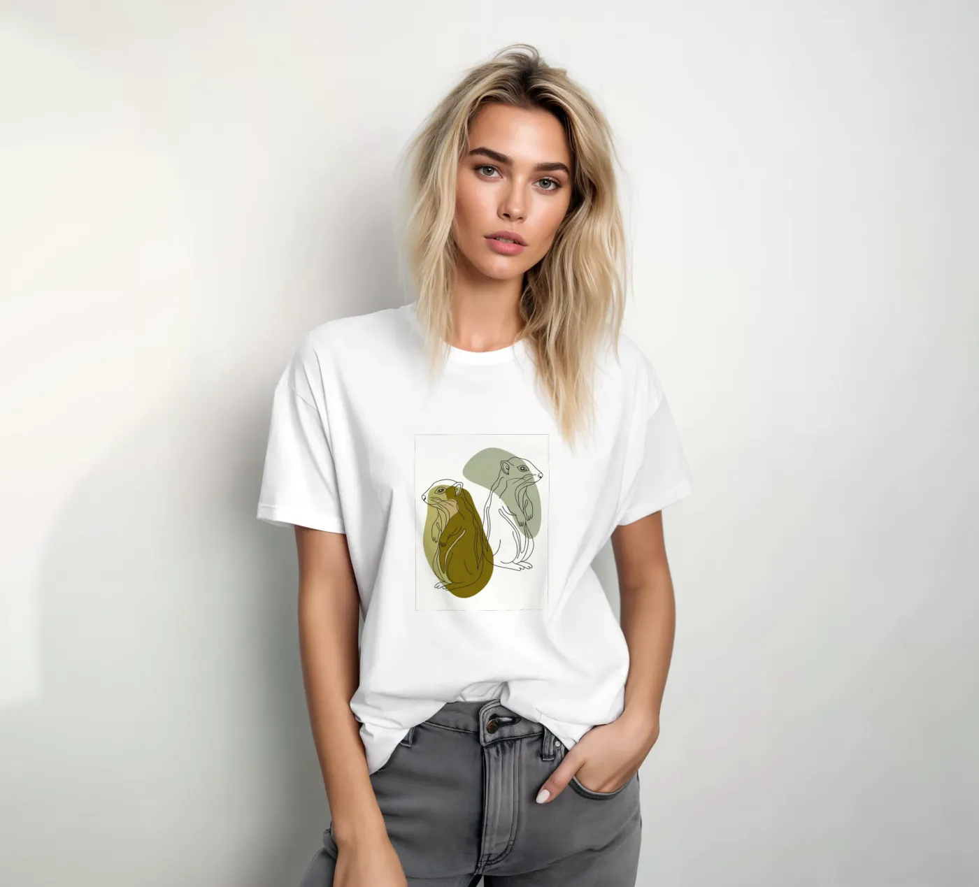 Due scoiattoli t-shirt da RELAXING TOUCH