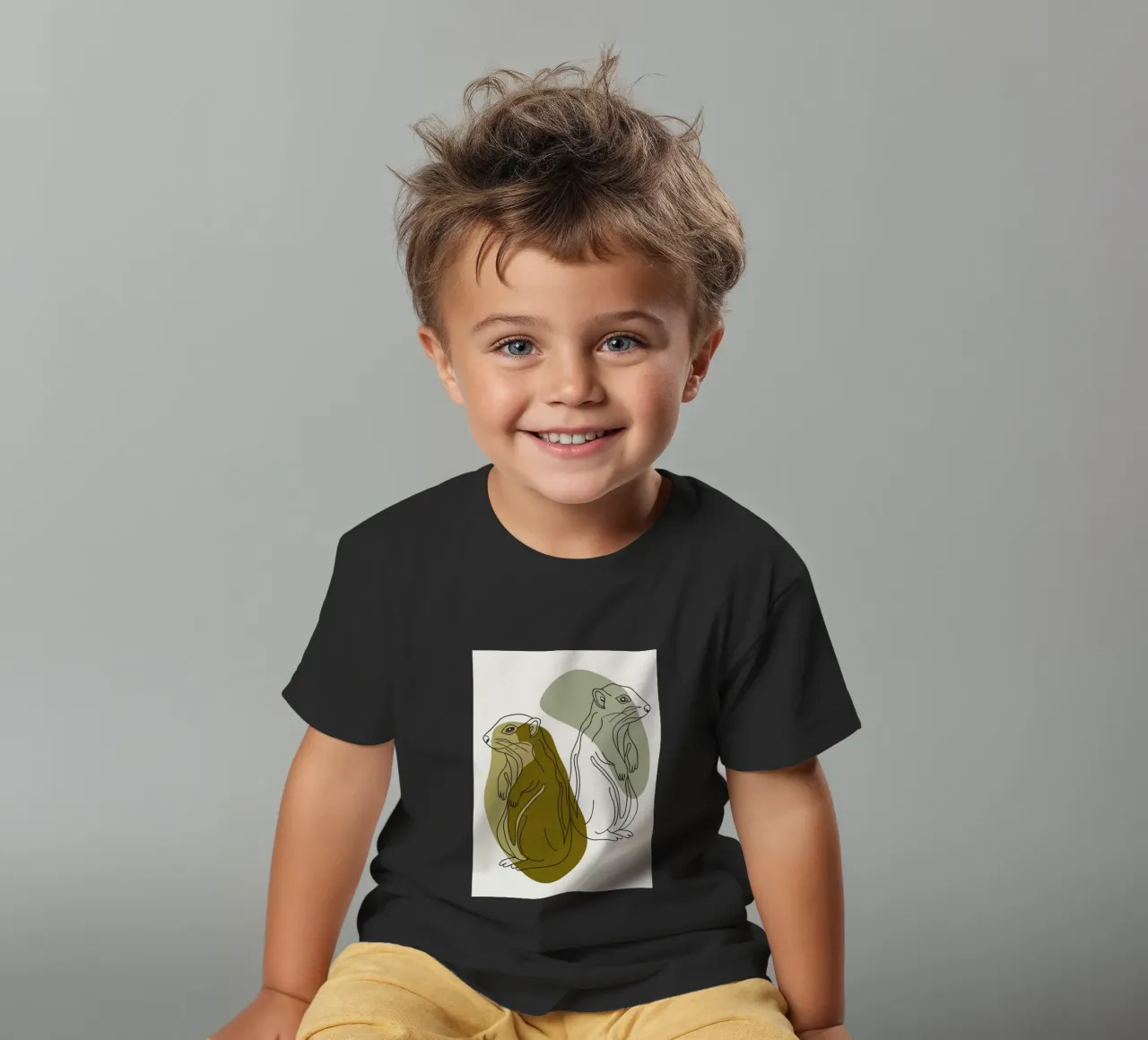 Due scoiattoli t-shirt bambini da RELAXING TOUCH