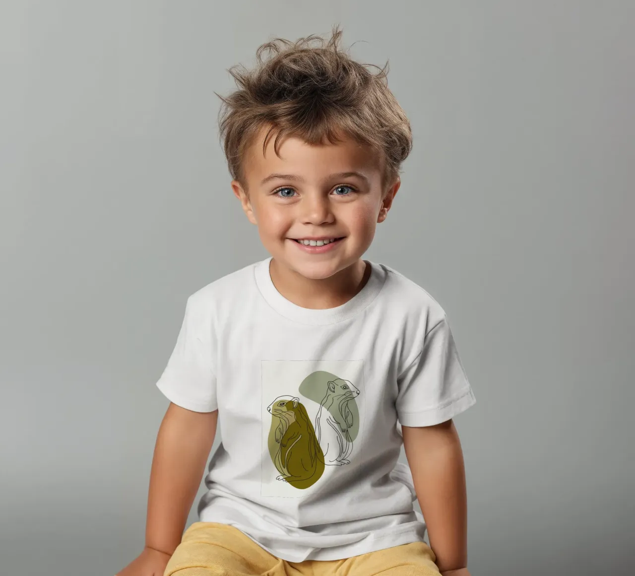 Due scoiattoli t-shirt bambini da RELAXING TOUCH