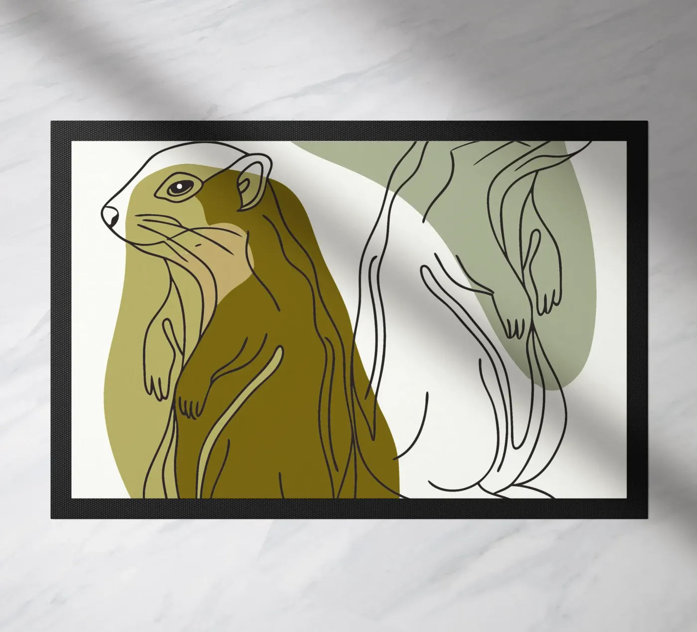 Two Squirrels deurmat van RELAXING TOUCH