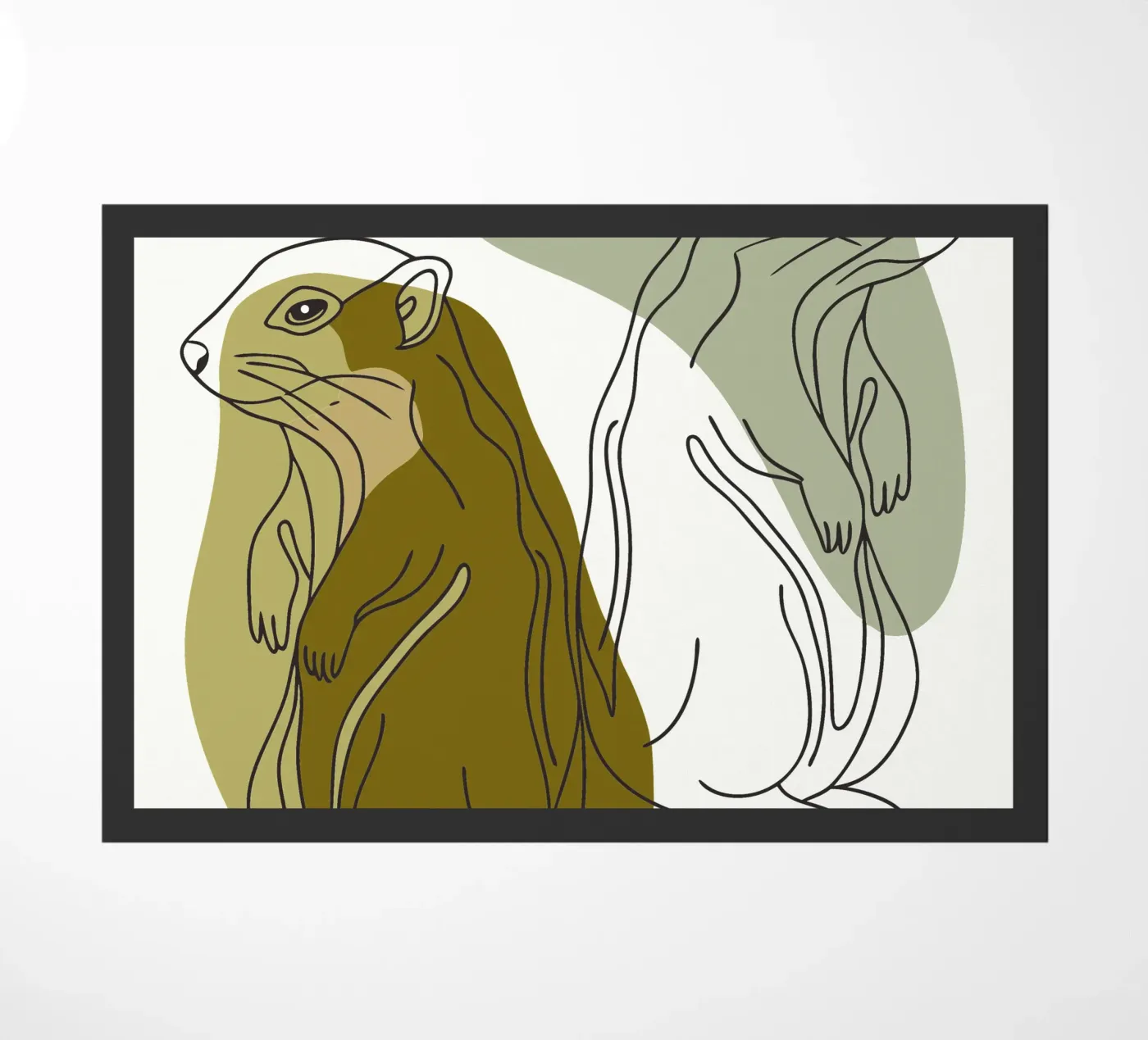 Two Squirrels deurmat van RELAXING TOUCH