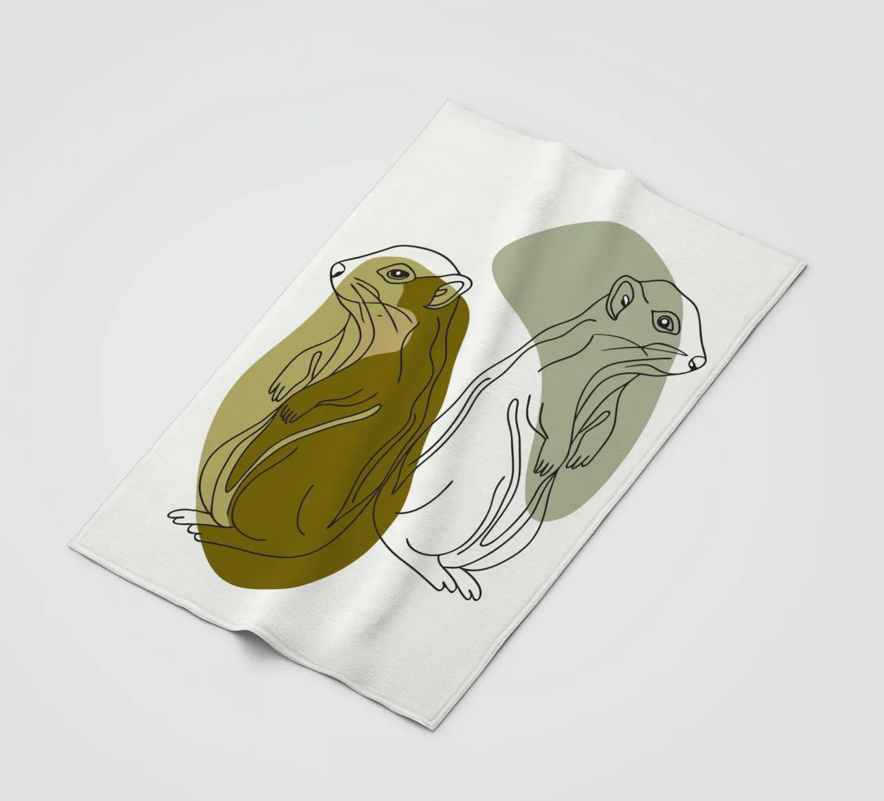 Two Squirrels Fleecedecke von RELAXING TOUCH