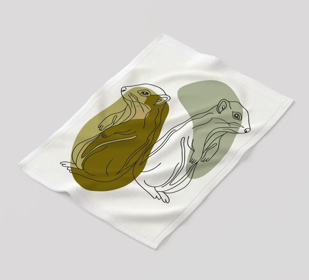 Two Squirrels Fleecedecke von RELAXING TOUCH