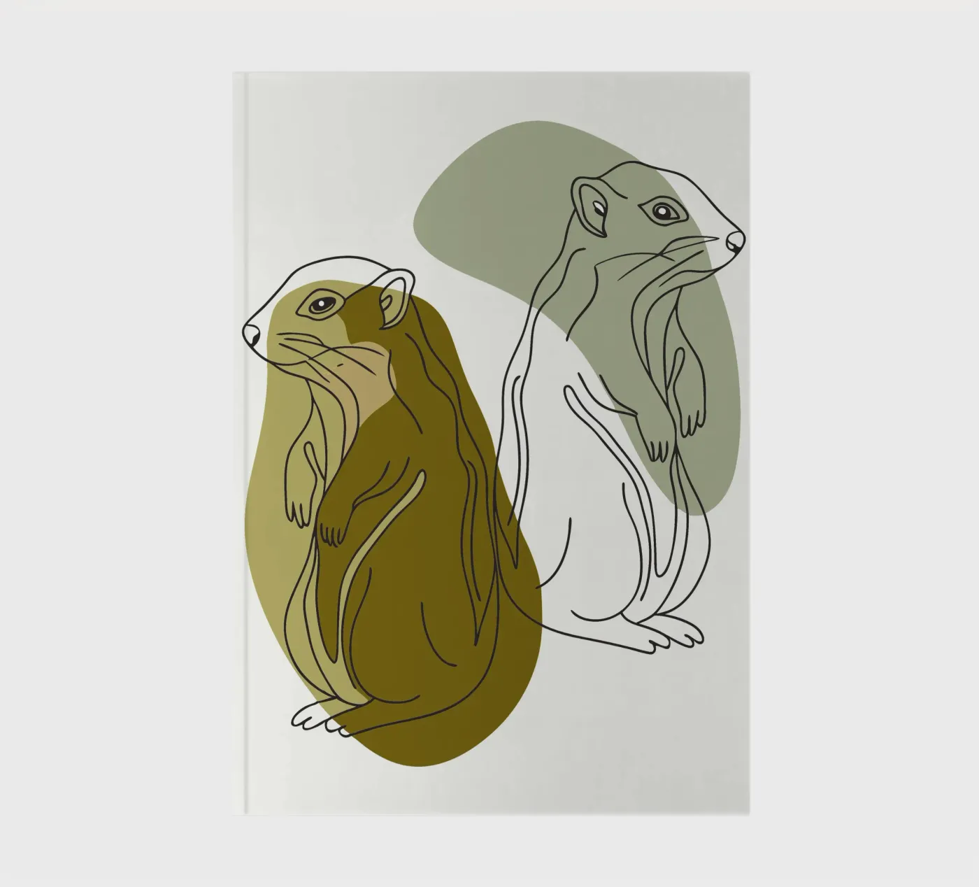Two Squirrels notebook by RELAXING TOUCH