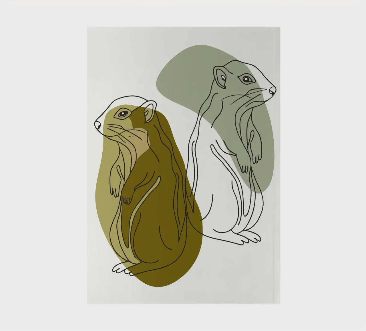 Two Squirrels notebook by RELAXING TOUCH