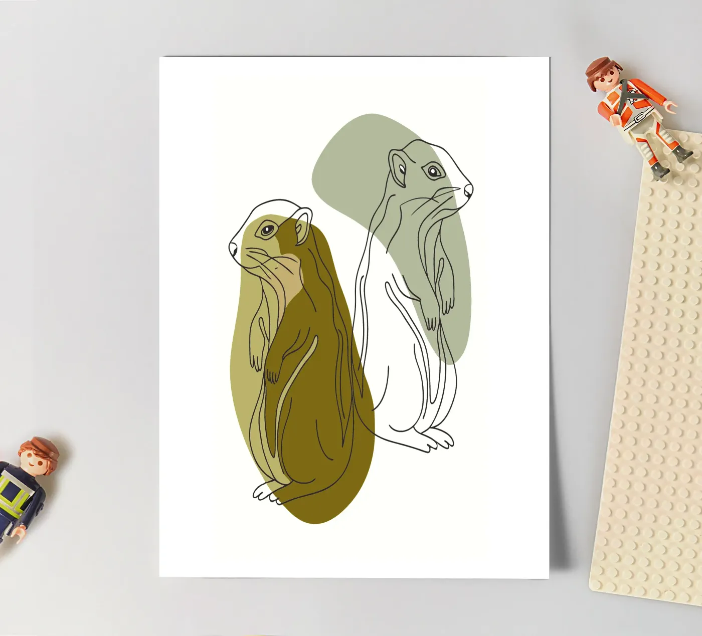 Two Squirrels sticker sheet by RELAXING TOUCH