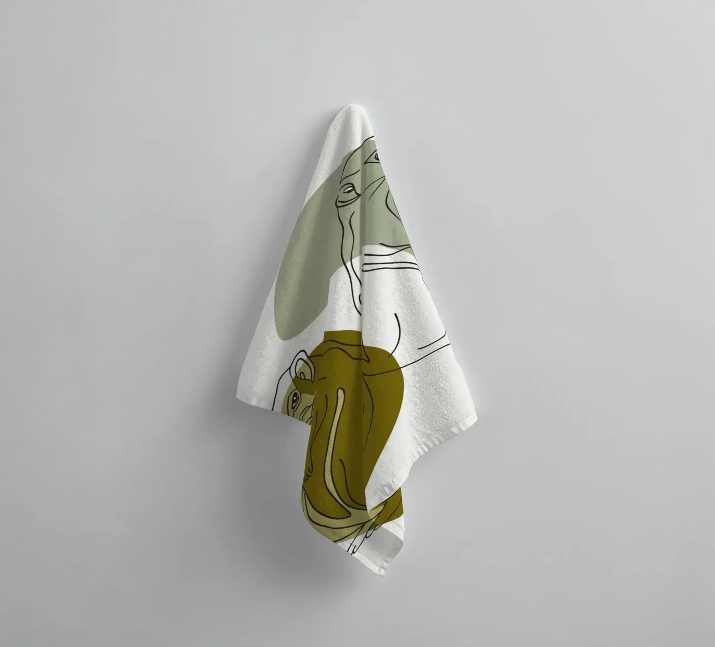 Two Squirrels towel by RELAXING TOUCH