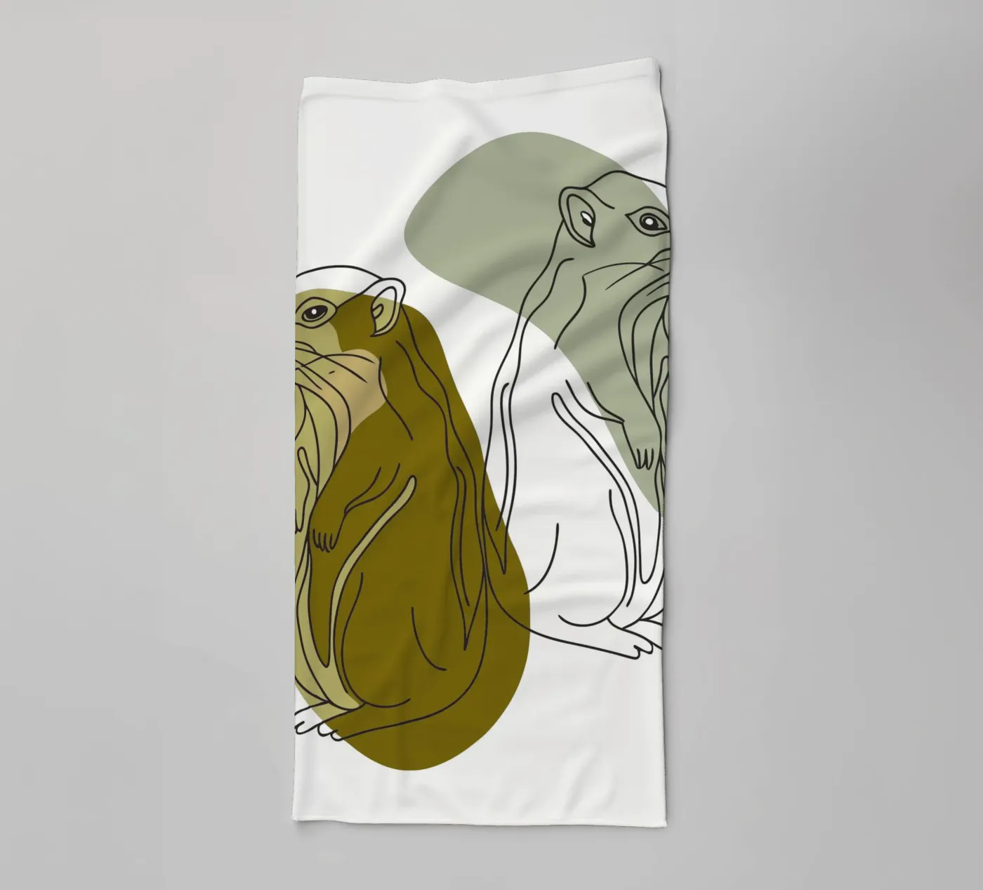 Two Squirrels towel by RELAXING TOUCH
