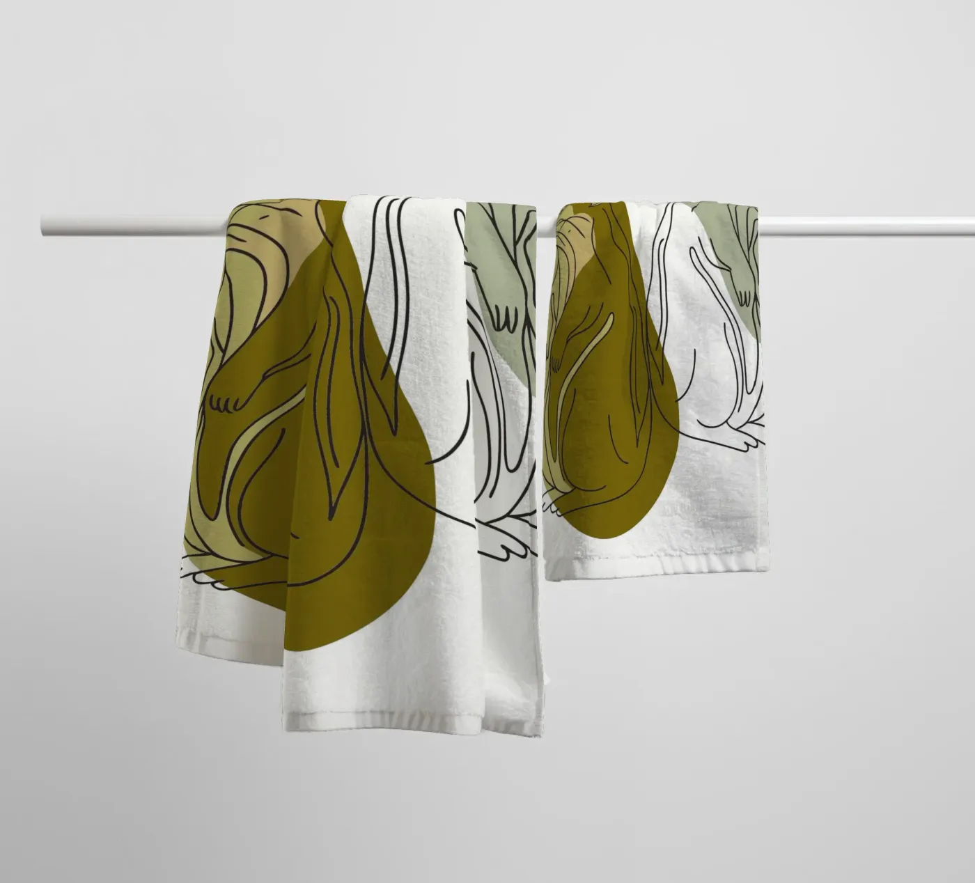 Two Squirrels towel by RELAXING TOUCH