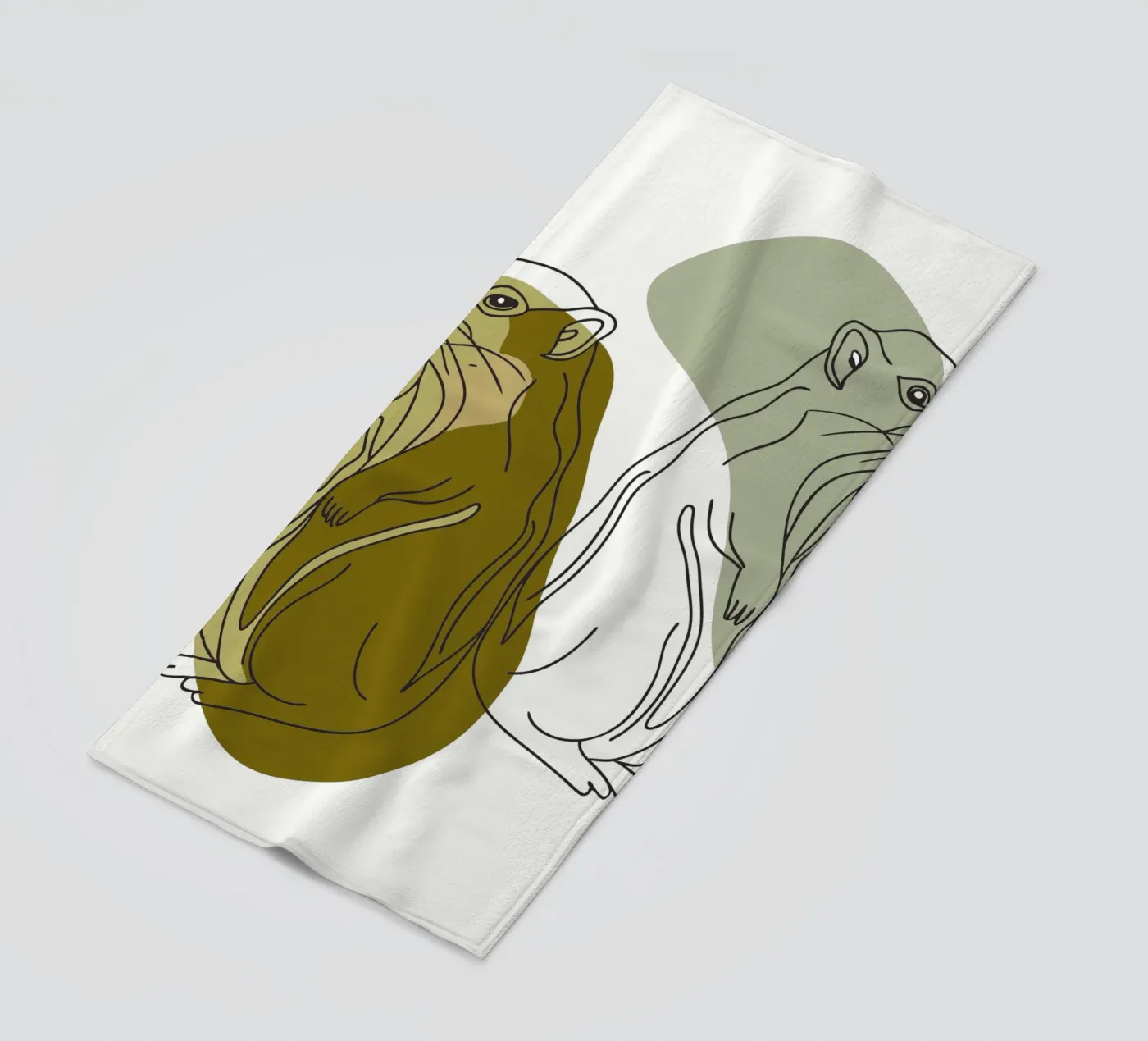 Due scoiattoli telo mare da RELAXING TOUCH