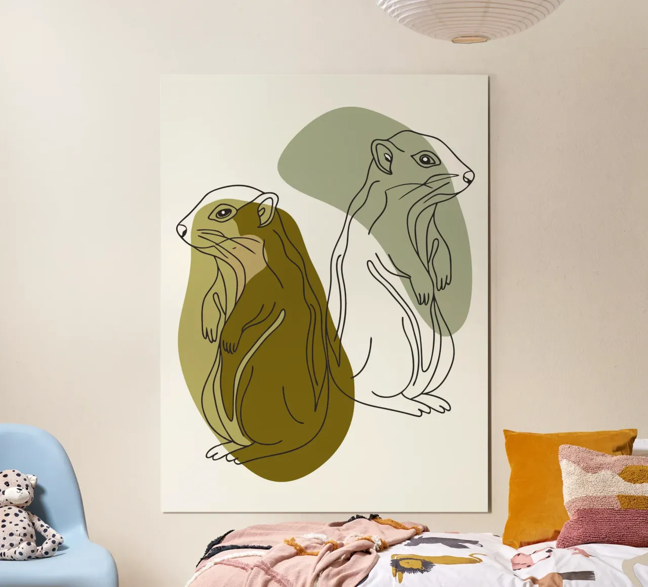 Two Squirrels poster by RELAXING TOUCH