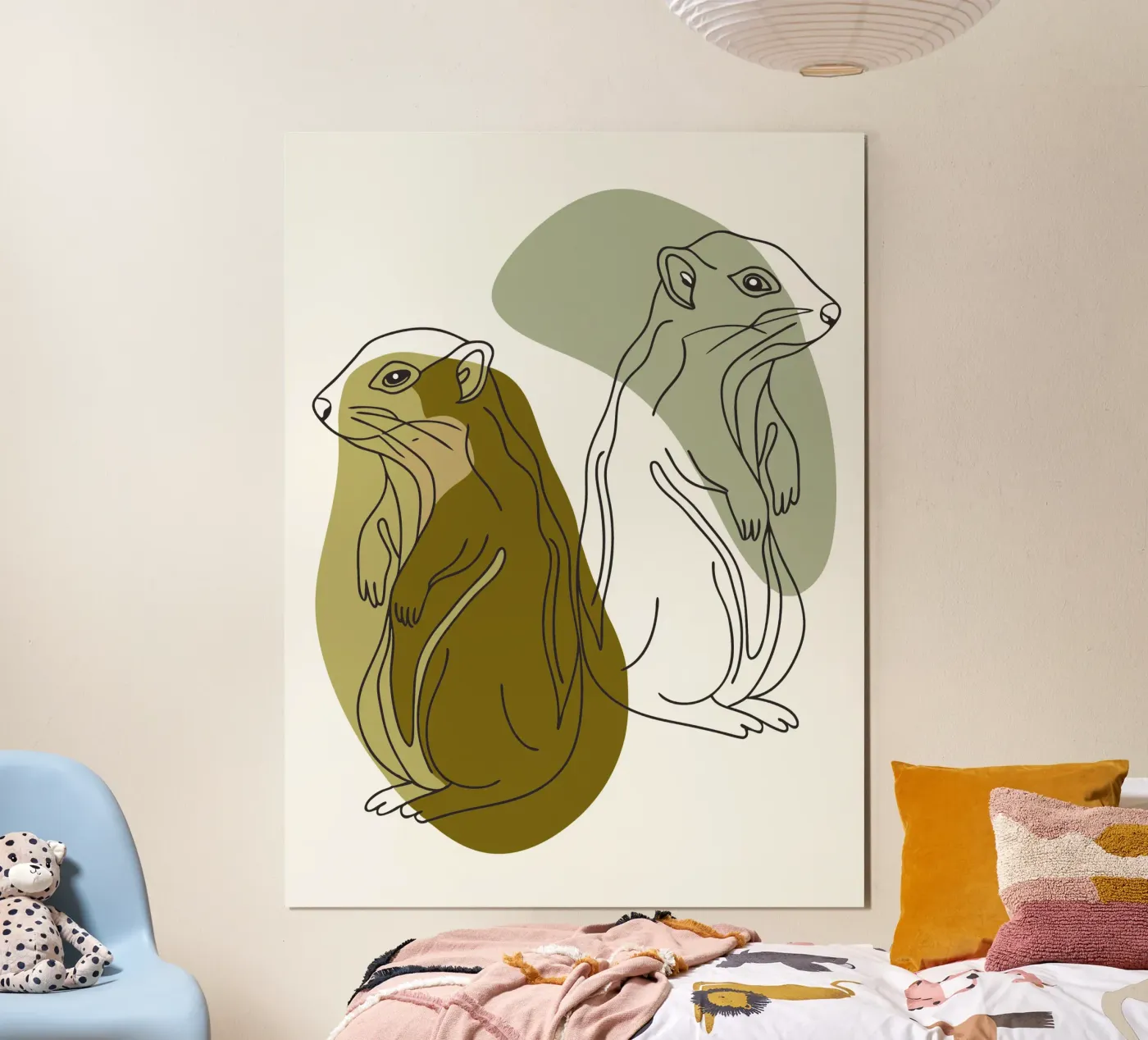 Twee eekhoorns poster van RELAXING TOUCH