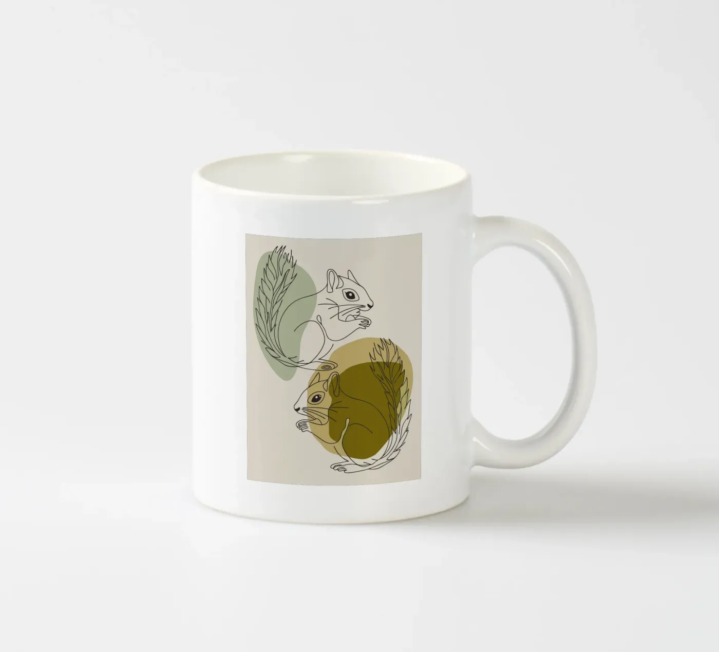 Two Squirrels ceramic mug by RELAXING TOUCH
