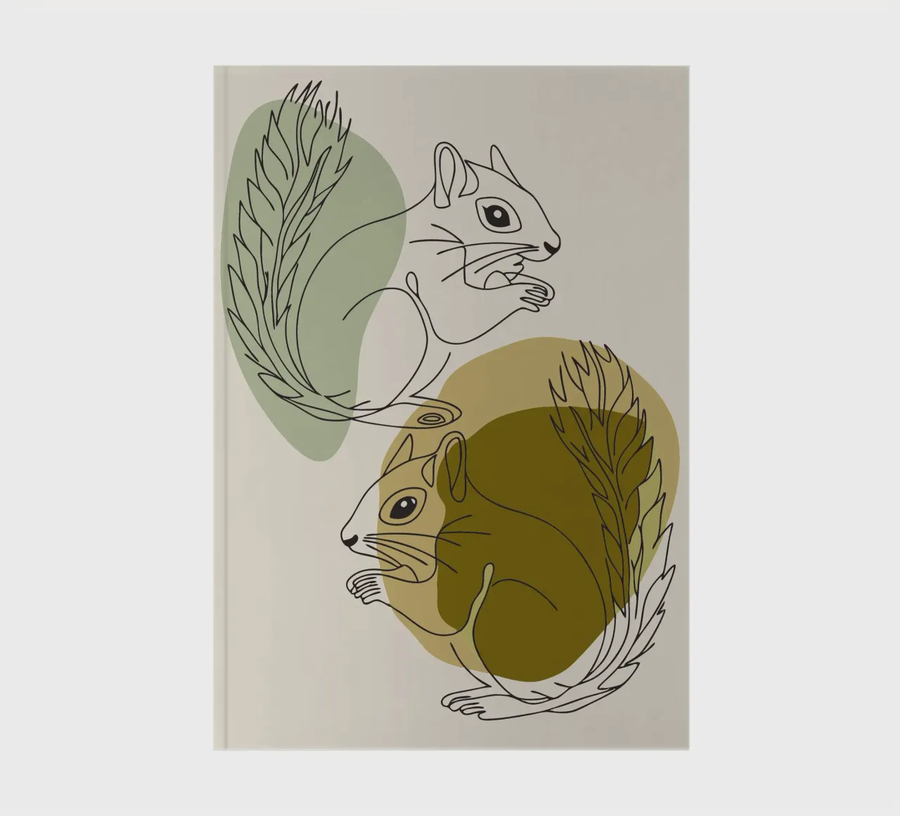 Two Squirrels notebook by RELAXING TOUCH