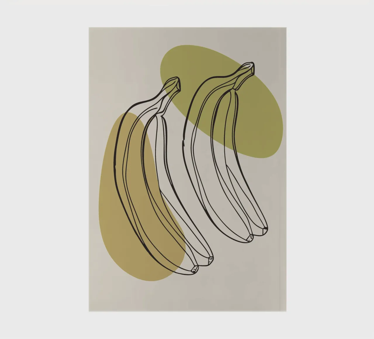 Two Bananas notebook by RELAXING TOUCH