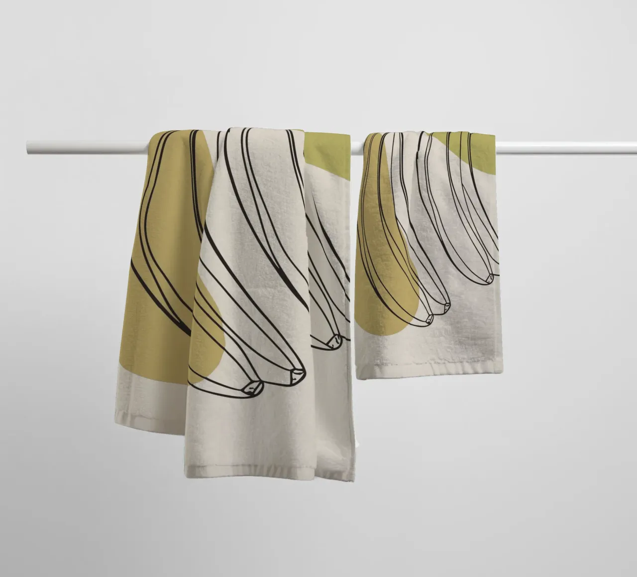 Due banane asciugamano da bagno da RELAXING TOUCH