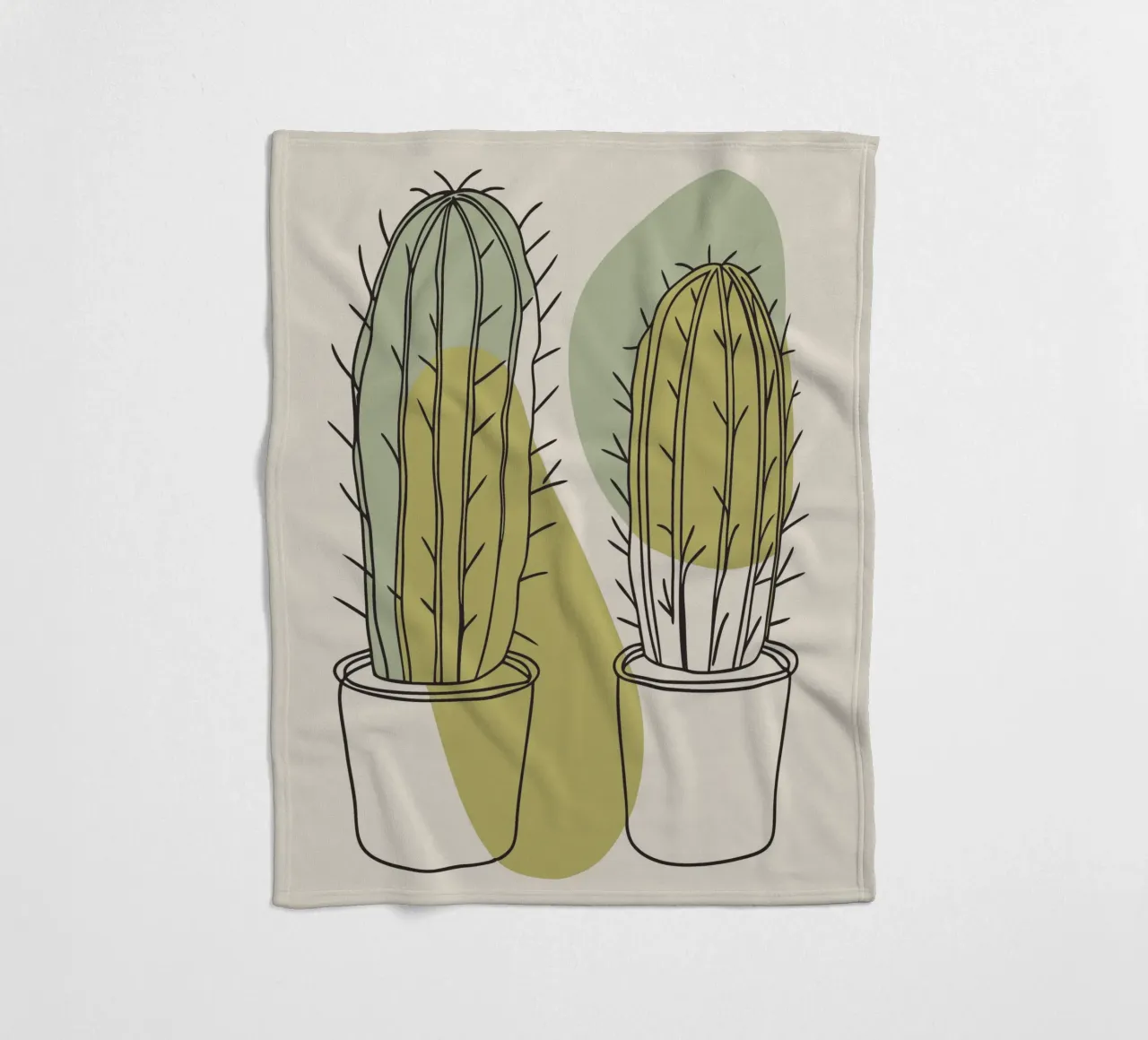 Due cactus coperta in pile da RELAXING TOUCH