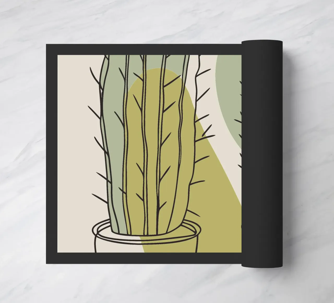 Two Cacti doormat by RELAXING TOUCH