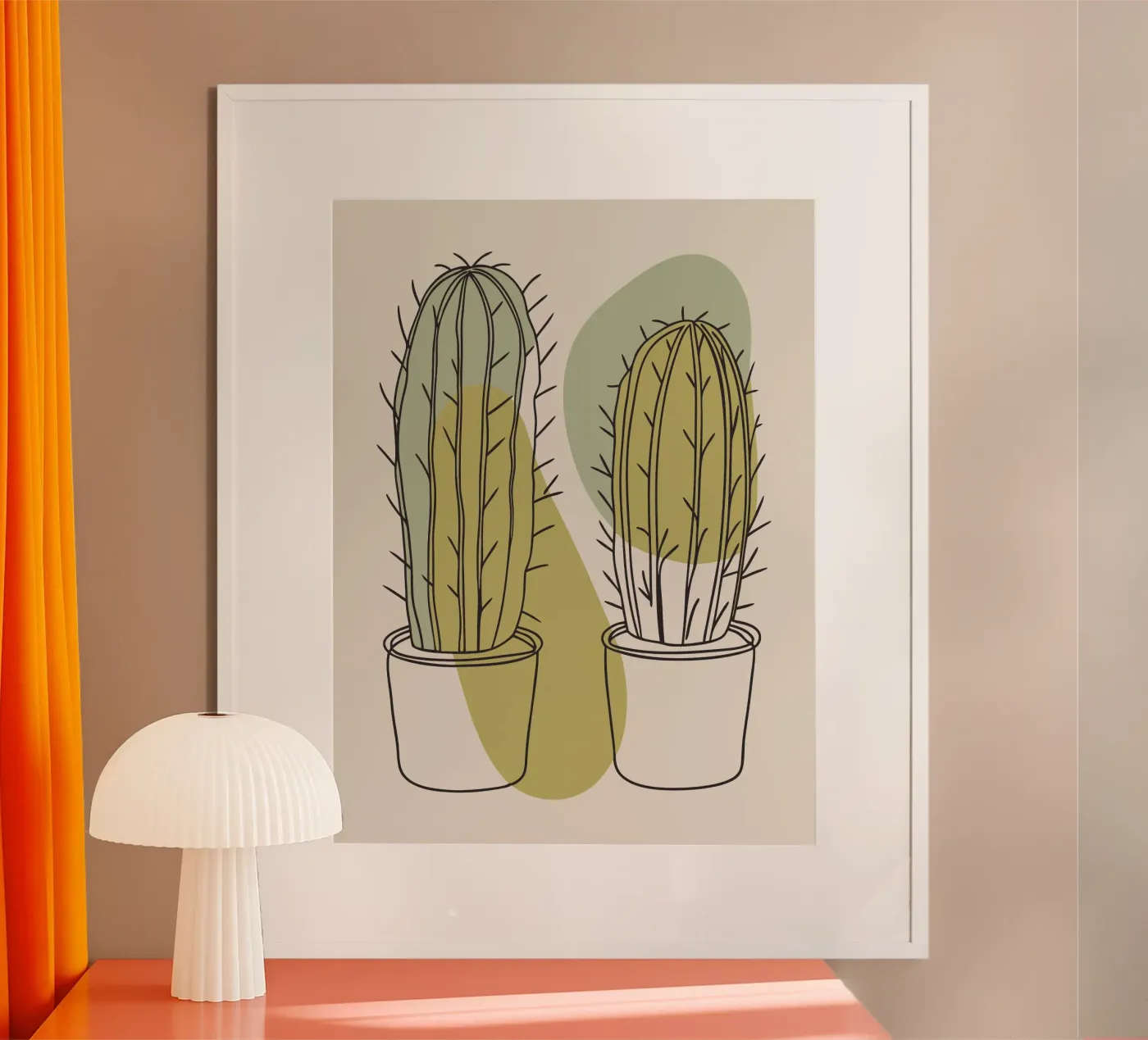 Two Cacti poster de RELAXING TOUCH