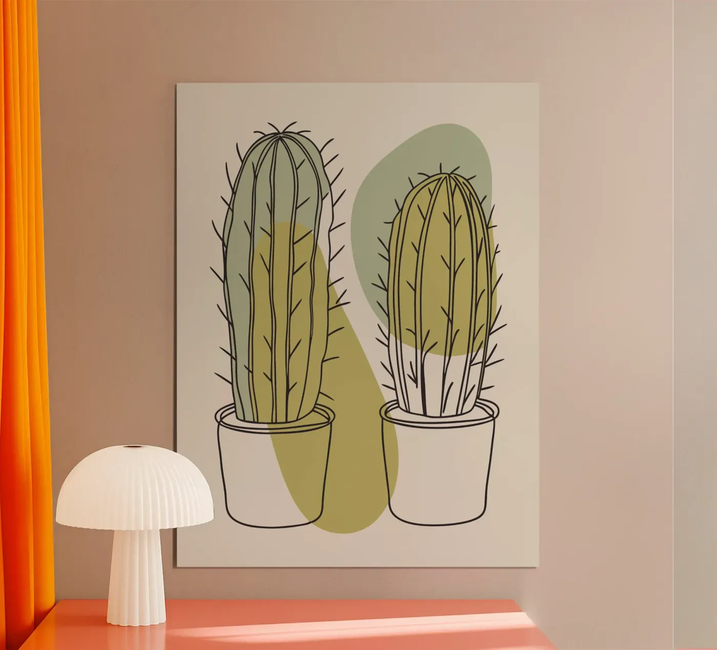 Two Cacti poster de RELAXING TOUCH