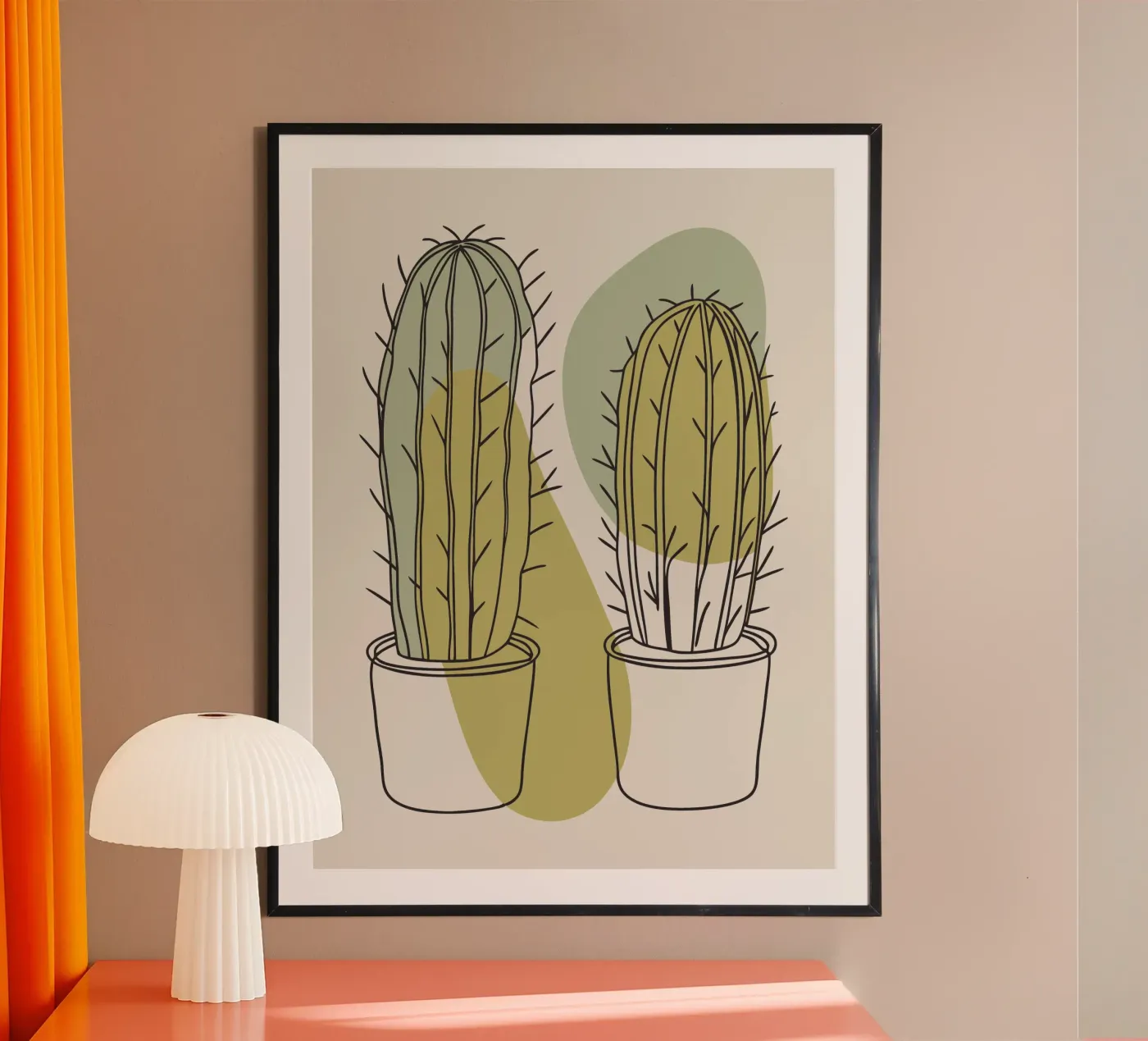 Two Cacti poster de RELAXING TOUCH