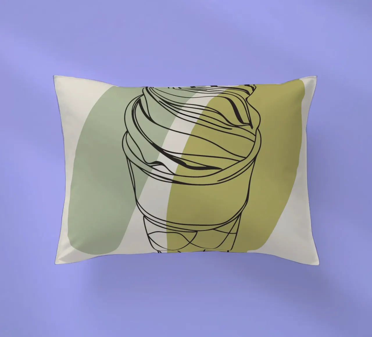 Minimalist ice cream decorative cushion by RELAXING TOUCH