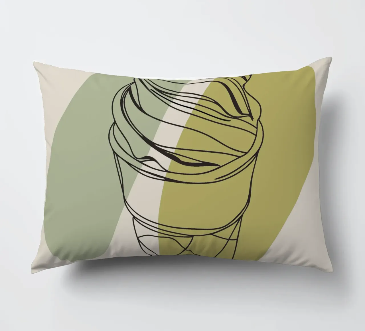 Minimalist ice cream decorative cushion by RELAXING TOUCH