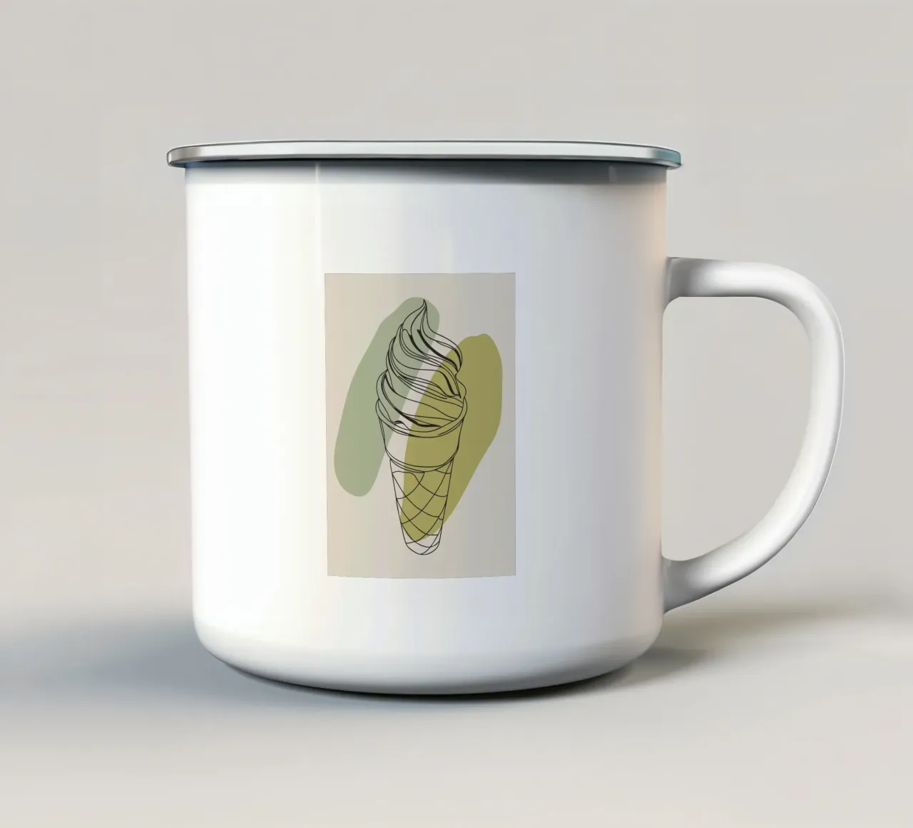 Gelato minimalista tazza in smalto da RELAXING TOUCH