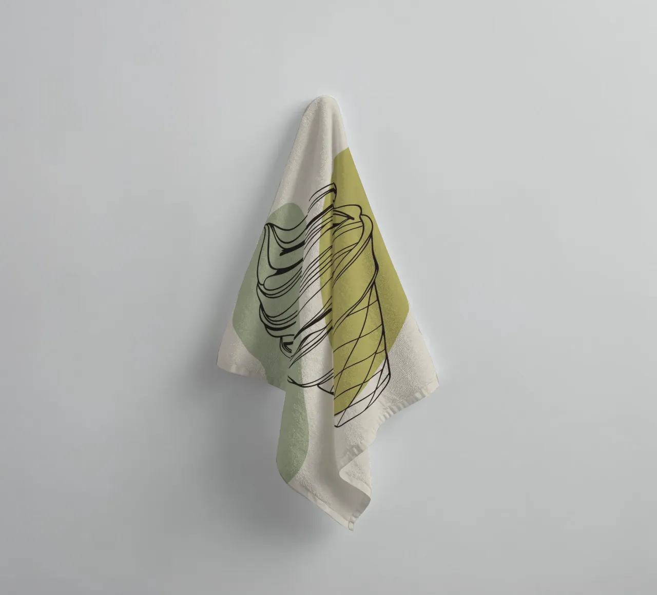 Minimalistisch ijs badhanddoek van RELAXING TOUCH