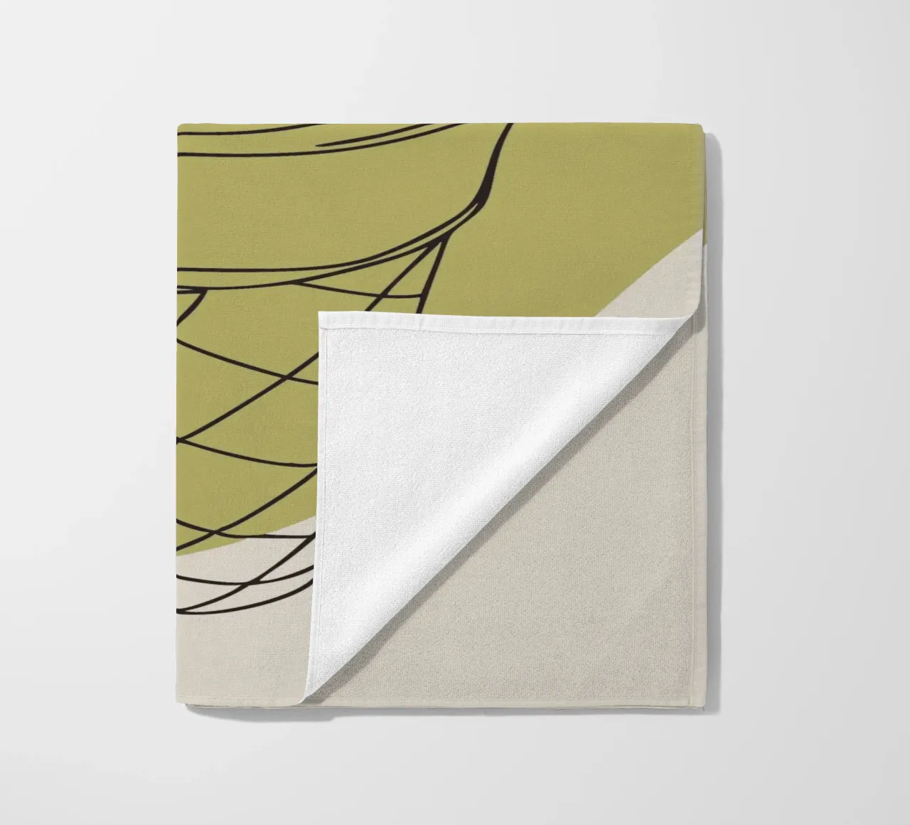 Minimalist ice cream beach towel by RELAXING TOUCH