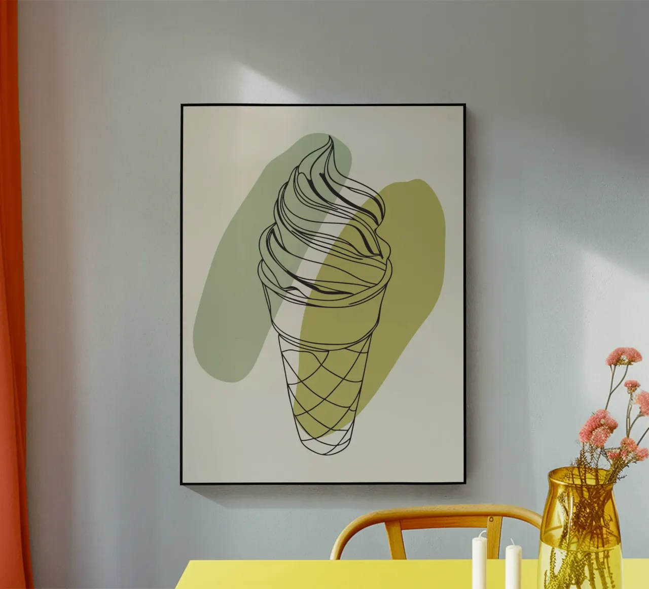 Minimalist ice cream acrylic glass by RELAXING TOUCH