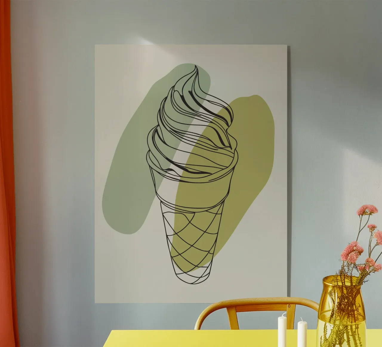Minimalist ice cream acrylic glass by RELAXING TOUCH