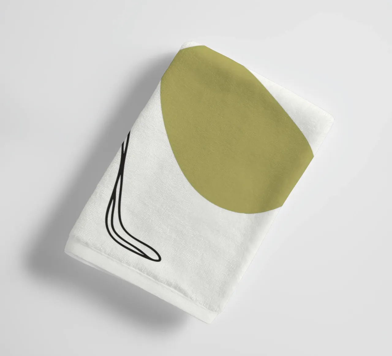Minimalist Flamingo towel by RELAXING TOUCH