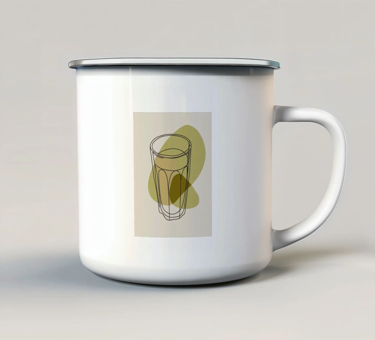 Occhiali minimalisti tazza in smalto da RELAXING TOUCH
