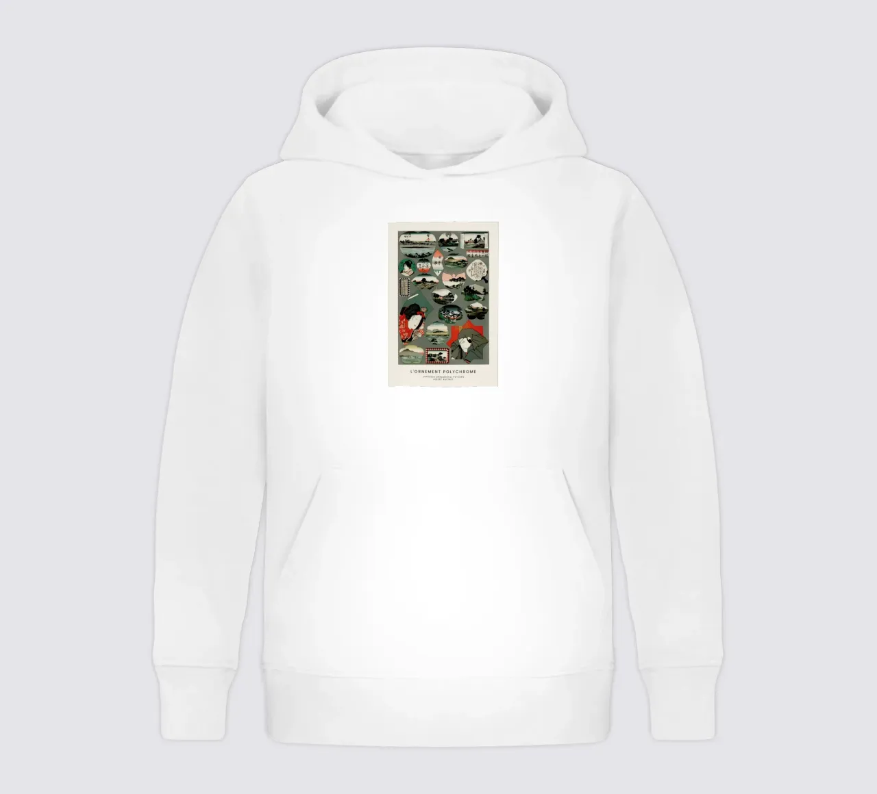 Racinet -  Japanese Ornamental Pattern II kids hoodie by Vintage by JUNIQE