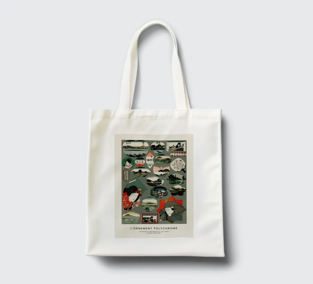 Racinet -  Japanese Ornamental Pattern II tote bag by Vintage by JUNIQE