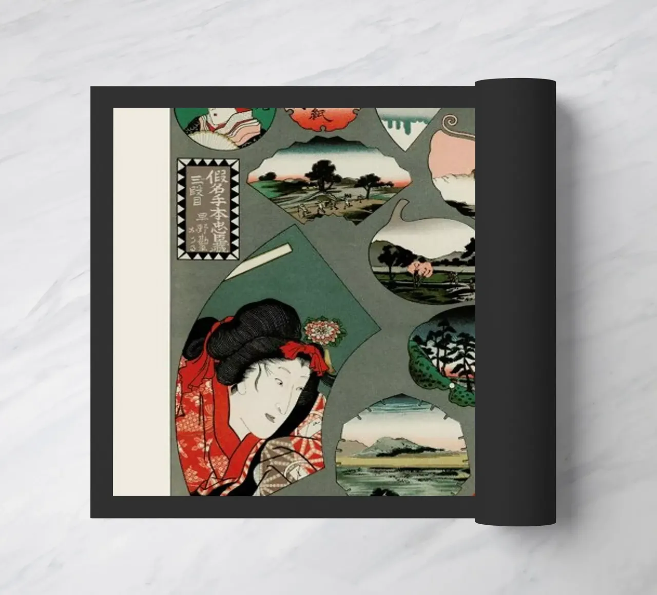 Racinet -  Japanese Ornamental Pattern II zerbino da Vintage by JUNIQE