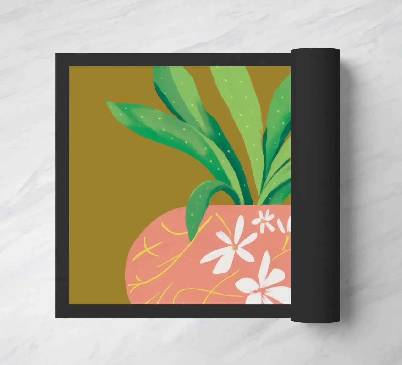 Verdure in vaso rosa zerbino da Lumie Layers