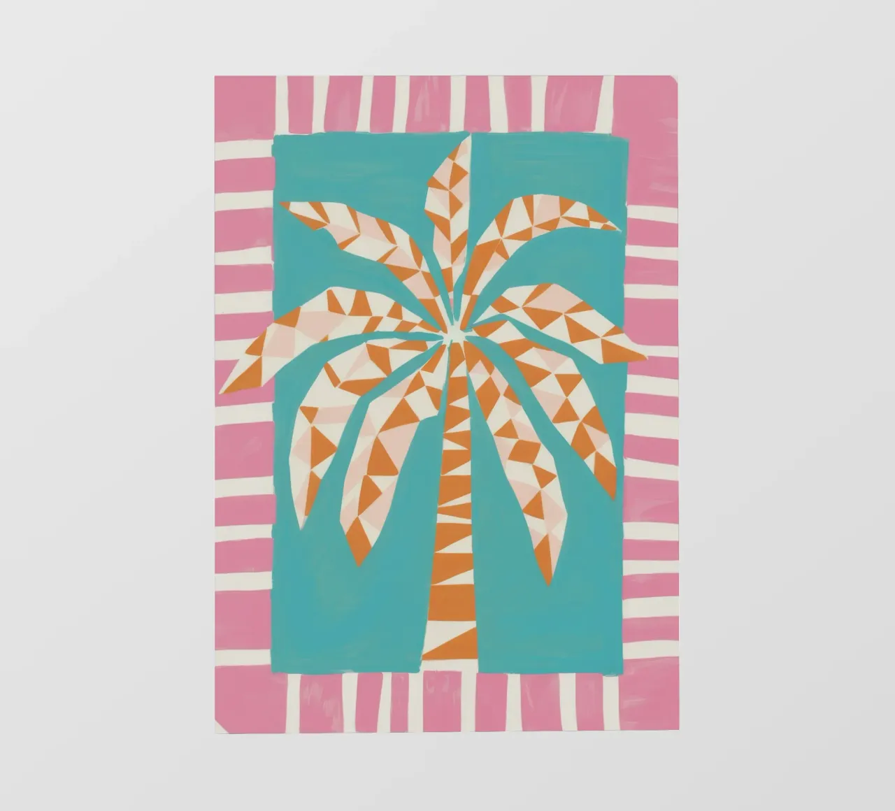 Tramonto a strisce di palme telo in pvc da Lumie Layers