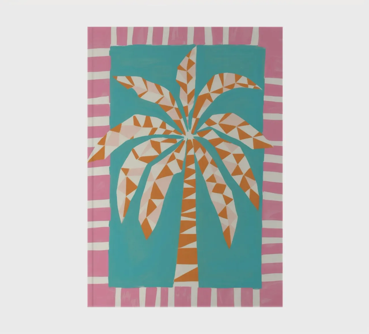 Palm Stripe Sunset notebook by Lumie Layers