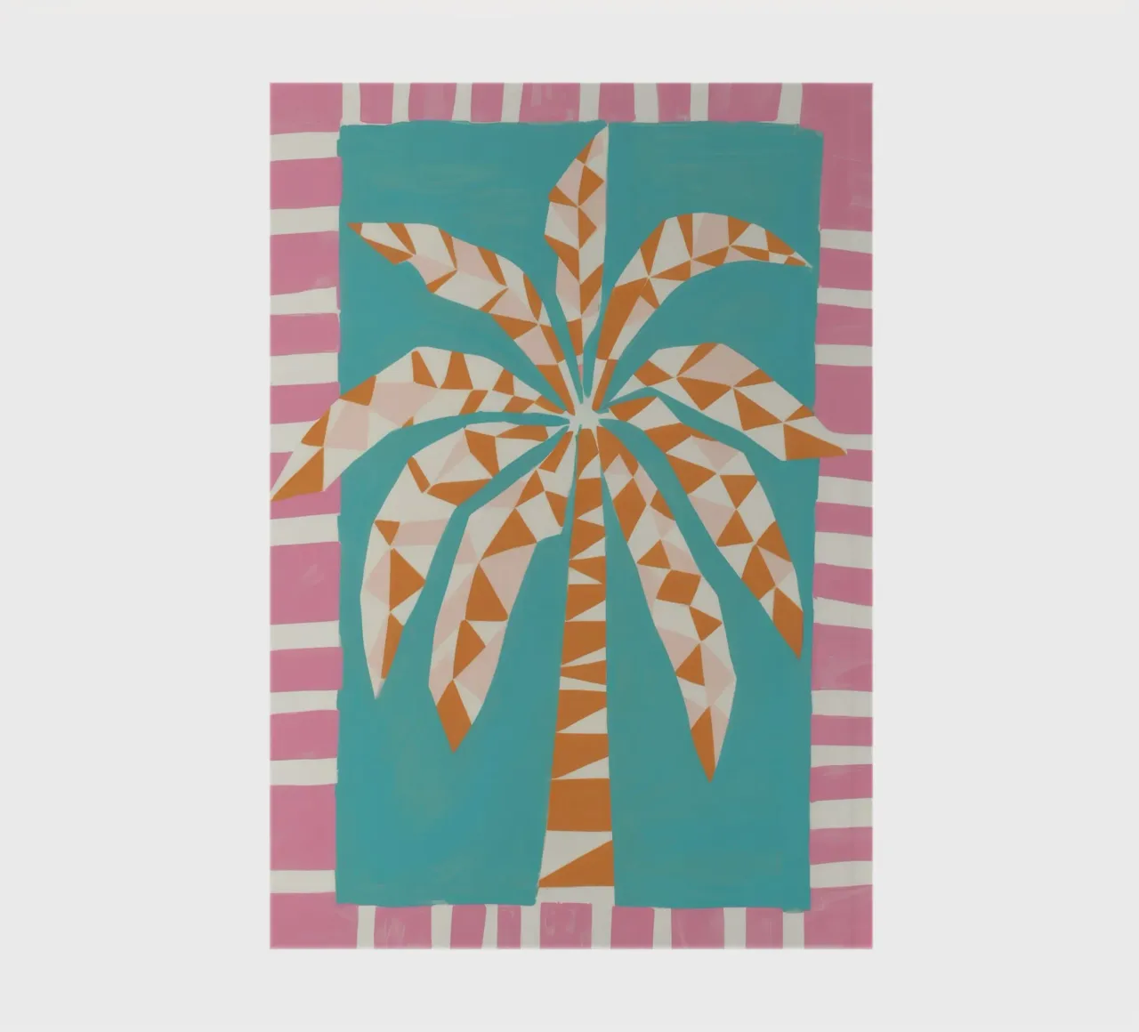Palm Stripe Sunset notebook by Lumie Layers